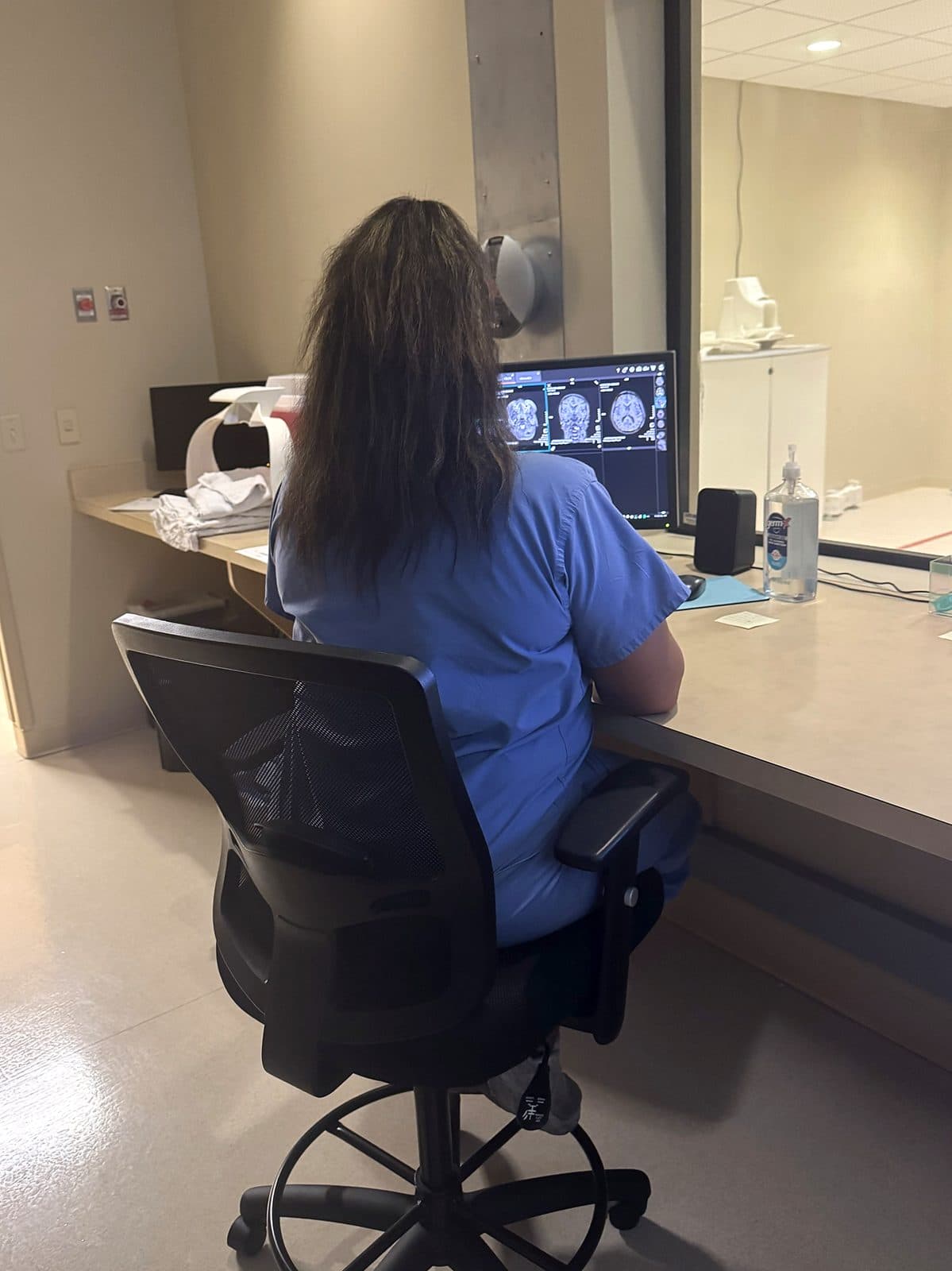3T MRI control room at Advanced Medical Imaging, St. Petersburg